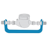 BMeters Konsola wodomierzowa z mosiężnymi śrubunkami 1'' 5907738164675